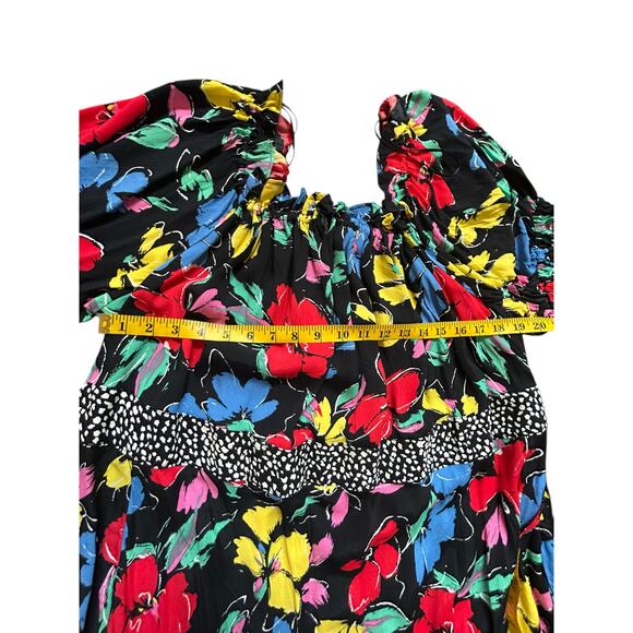 NWT Rixo Floral Off Shoulder Maxi Dress - Size 24/26 - Picture 5 of 15